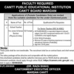 Cantt Public Board Jobs In Mardan September 2025